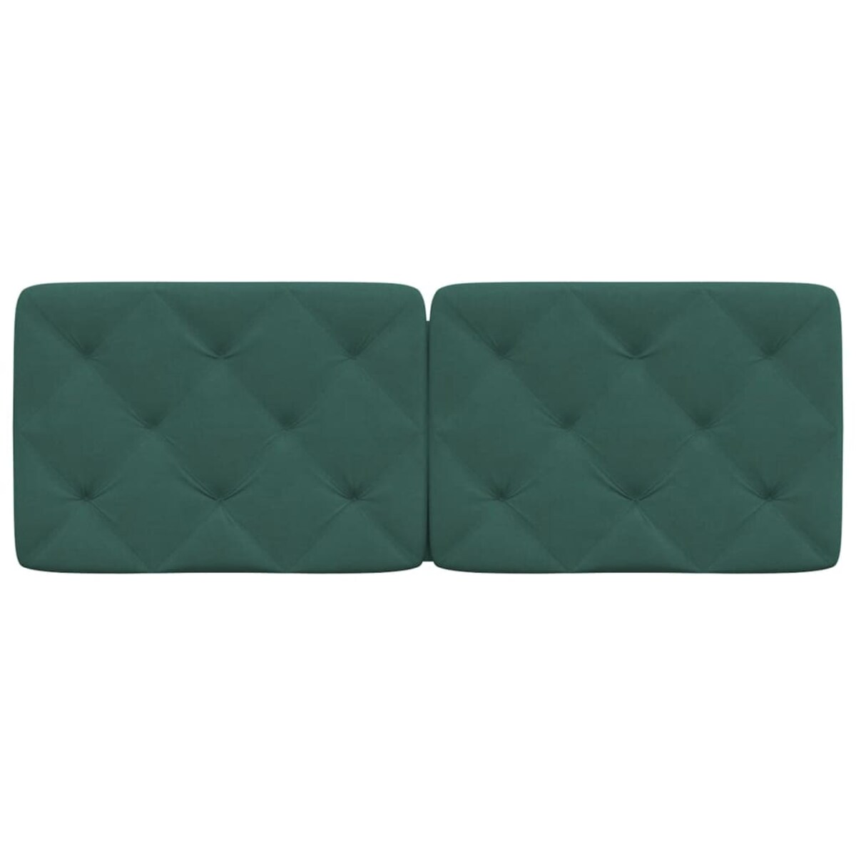 vidaXL Poduszka na wezgłowie, ciemnozielona, 120 cm, aksamitna