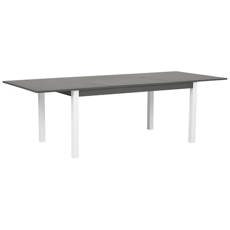Stół ogrodowy rozkładany PANCOLE 168/248 cm 100 cm Metal Szary