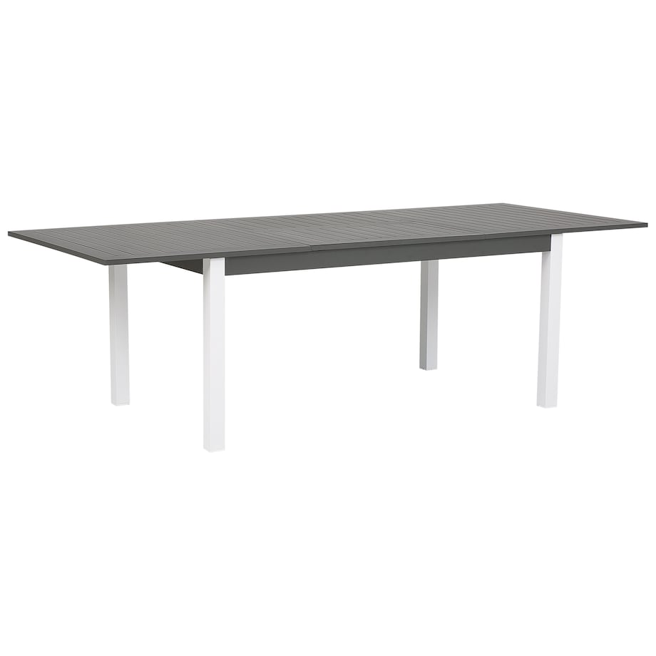 Stół ogrodowy rozkładany PANCOLE 168/248 cm 100 cm Metal Szary