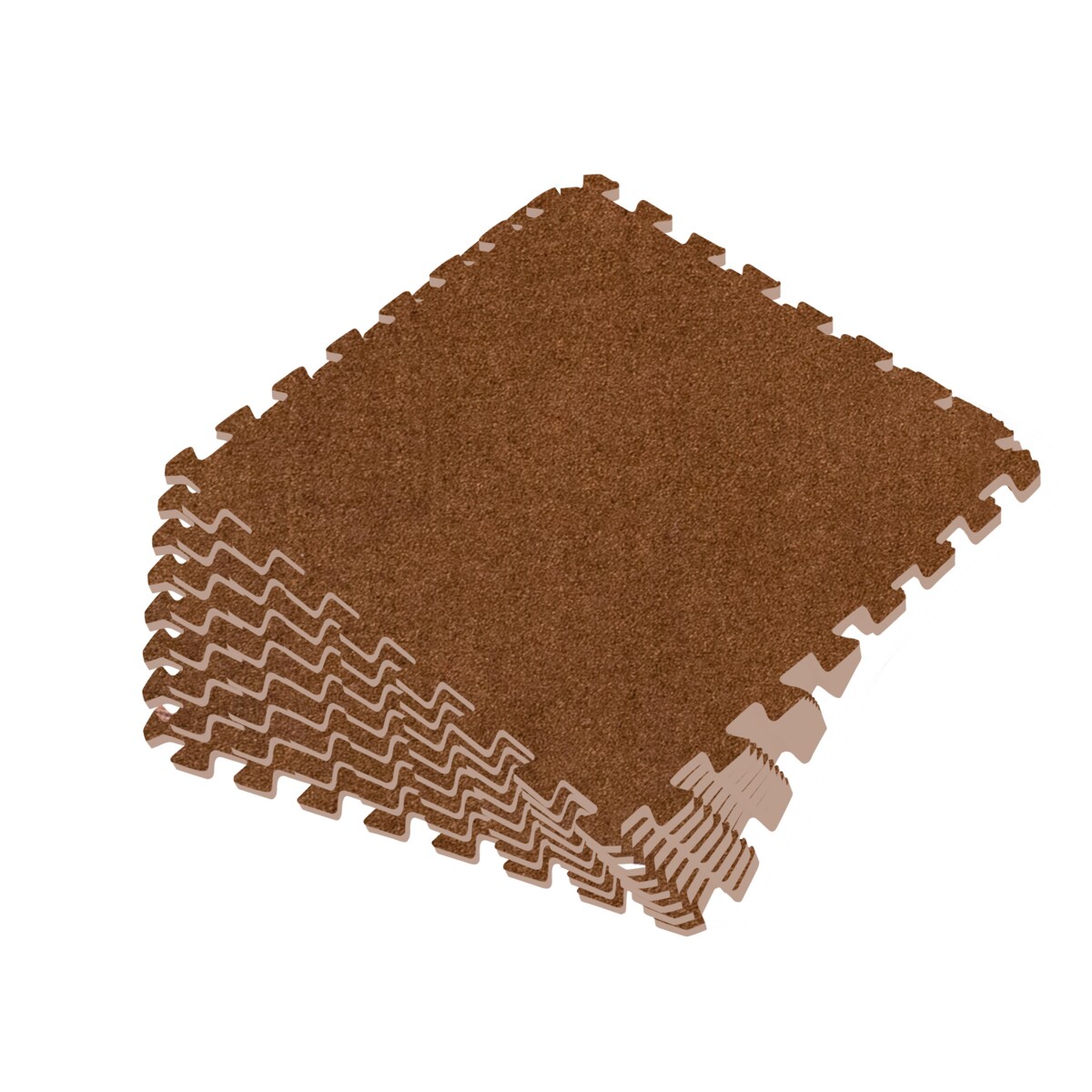 その他 Moyuu Puzzle dywanowe mata piankowa dywan 6szt. brązowa Massido