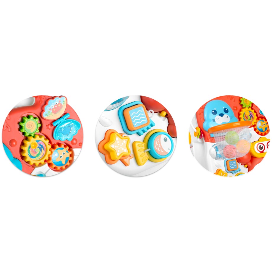 Interaktywny chodzik pchacz stolik edukacyjny Ricokids