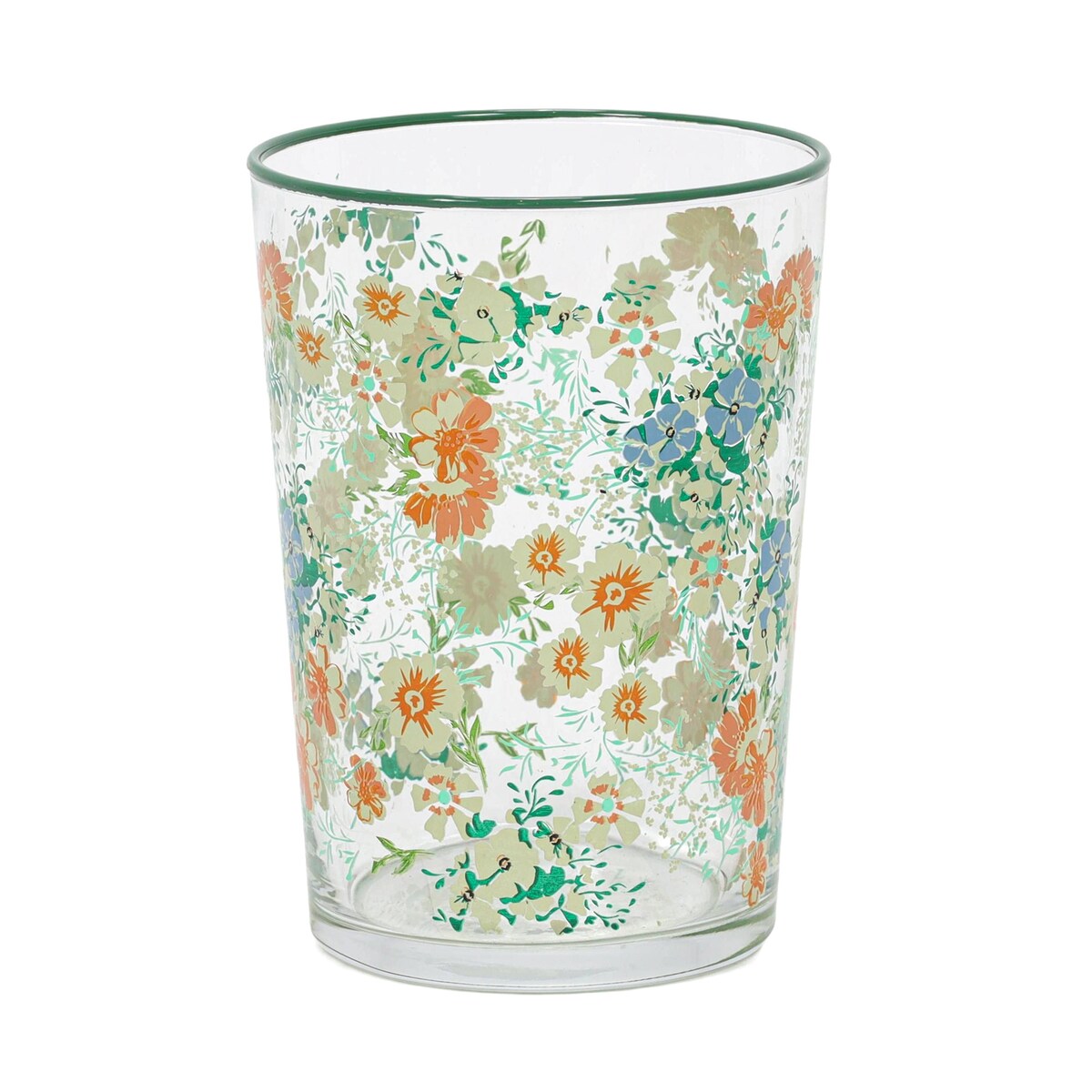 Duża szklanka w kwiatowy wzór, 510 ml