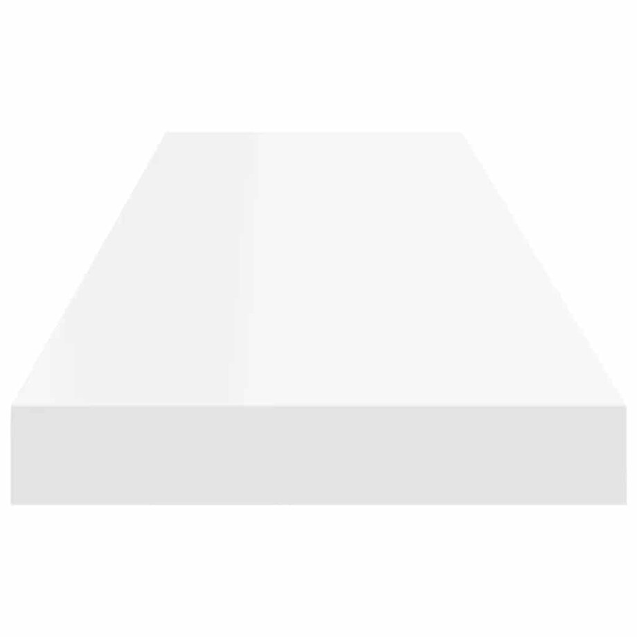 vidaXL Półki ścienne, 4 szt., białe, 90x23,5x3,8 cm, MDF