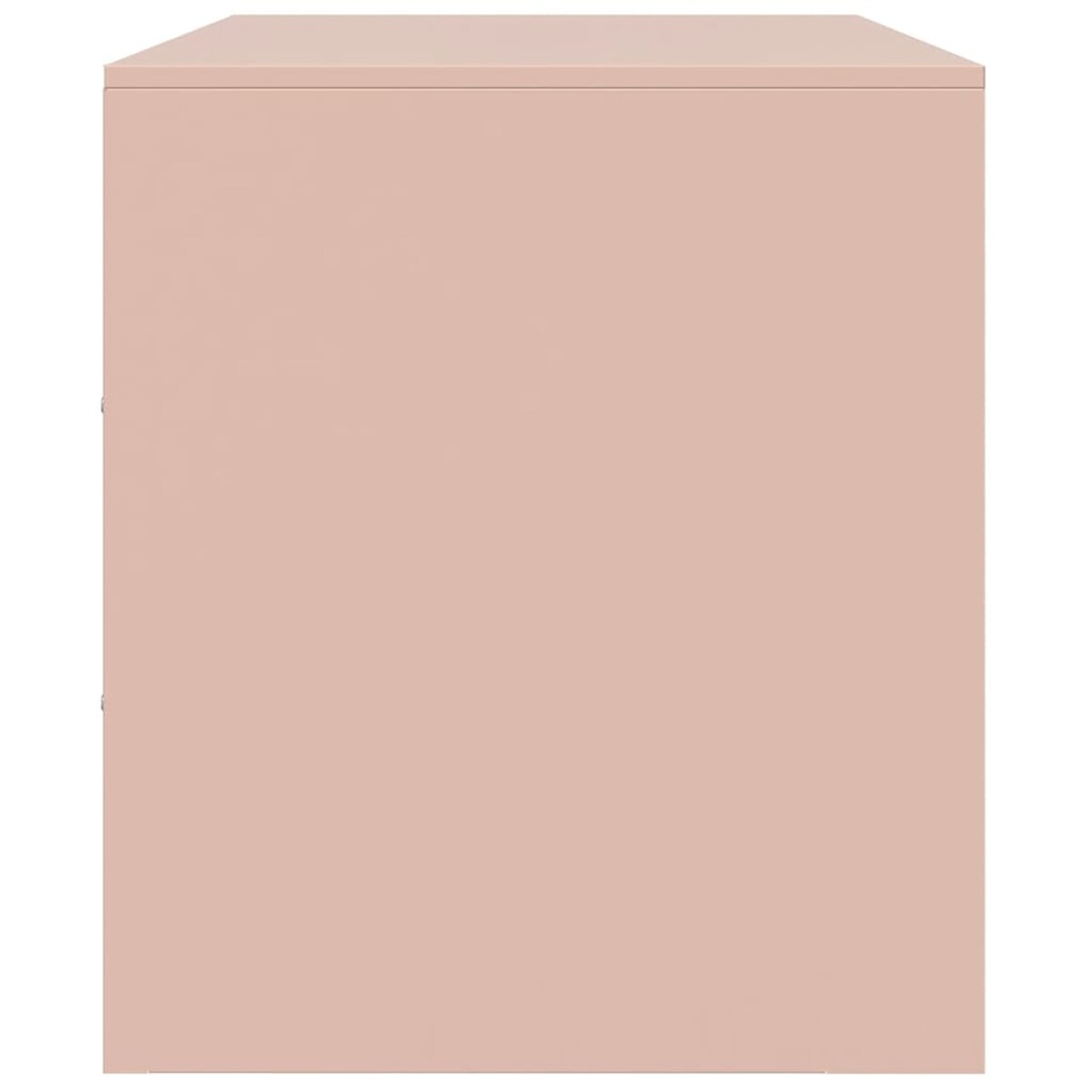 vidaXL Szafki pod telewizor, 2 szt., różowe, 67x39x44 cm, stalowe