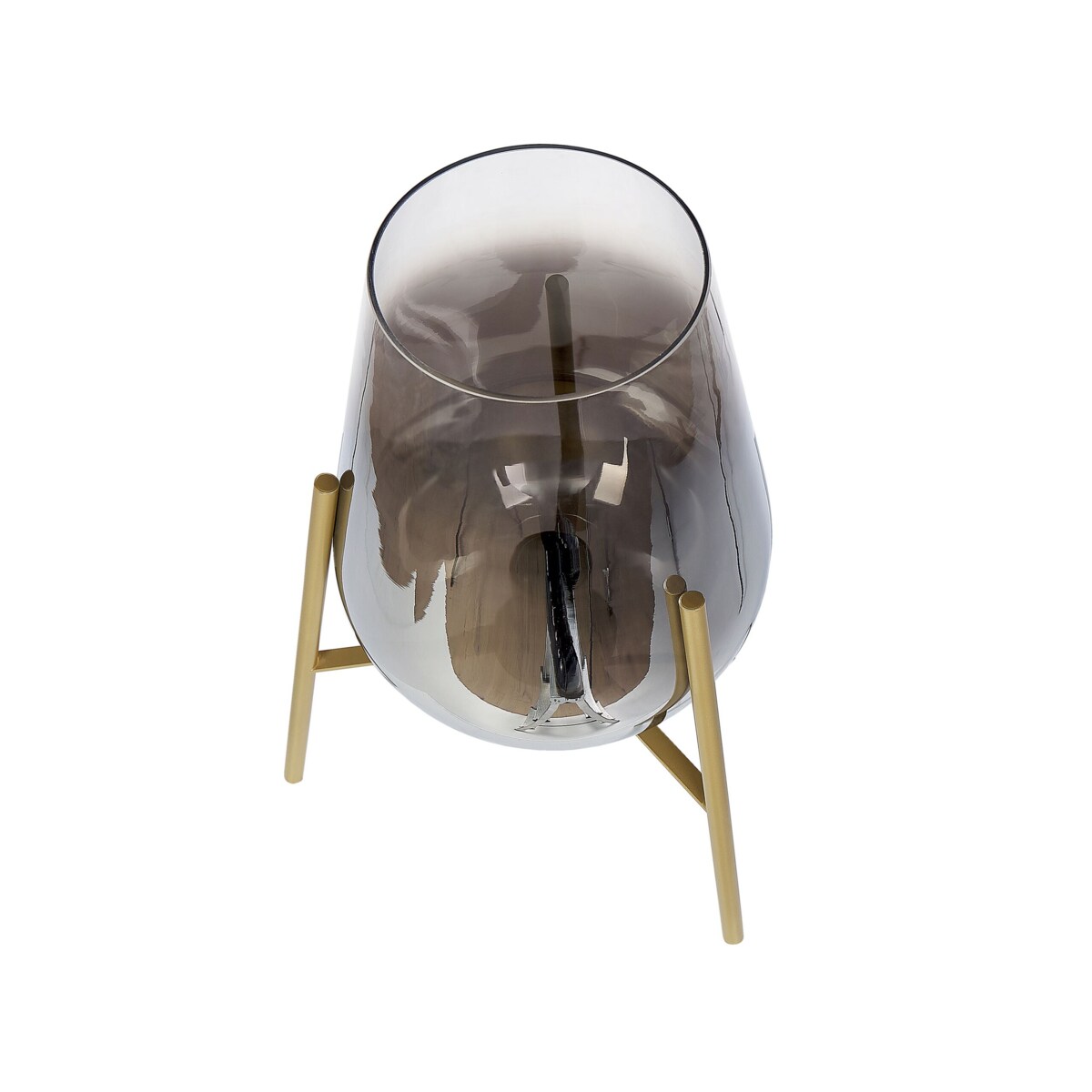 Lampa stołowa metalowa złota MENA