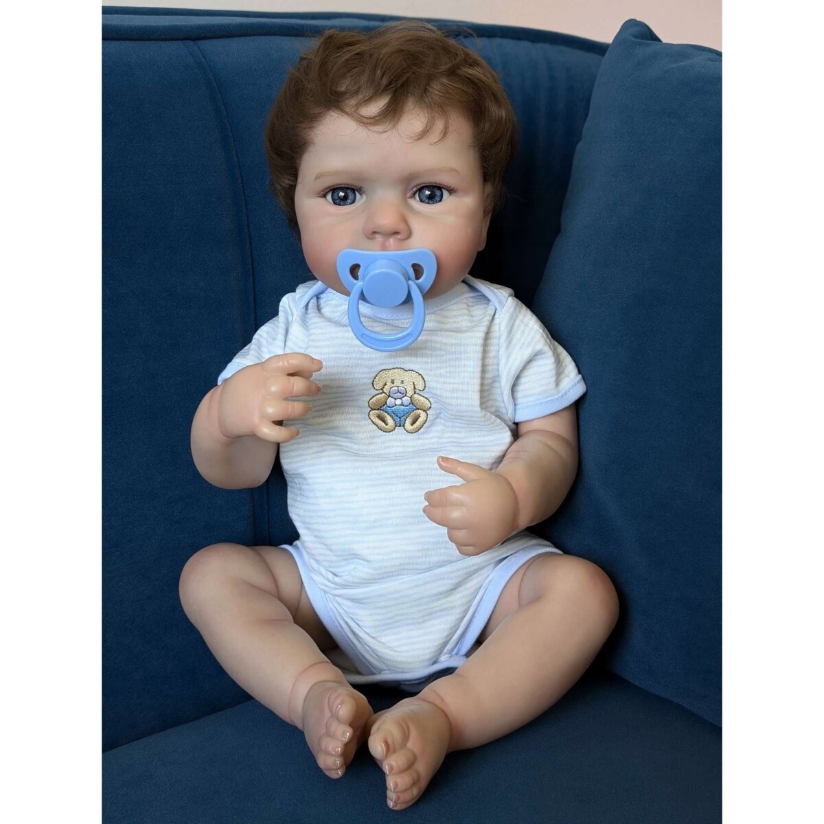 Lalka bobas CHŁOPCZYK JAK ŻYWY Reborn odrodzone dziecko winyl Baby doll