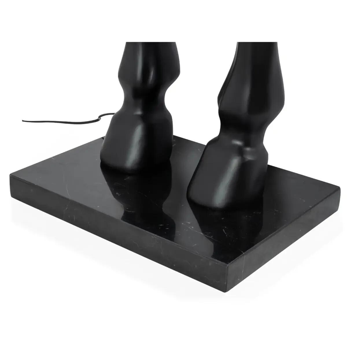 Sypialniana lampa podłogowa Horse M czarny koń nowoczesny