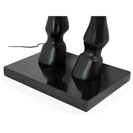 Sypialniana lampa podłogowa Horse M czarny koń nowoczesny