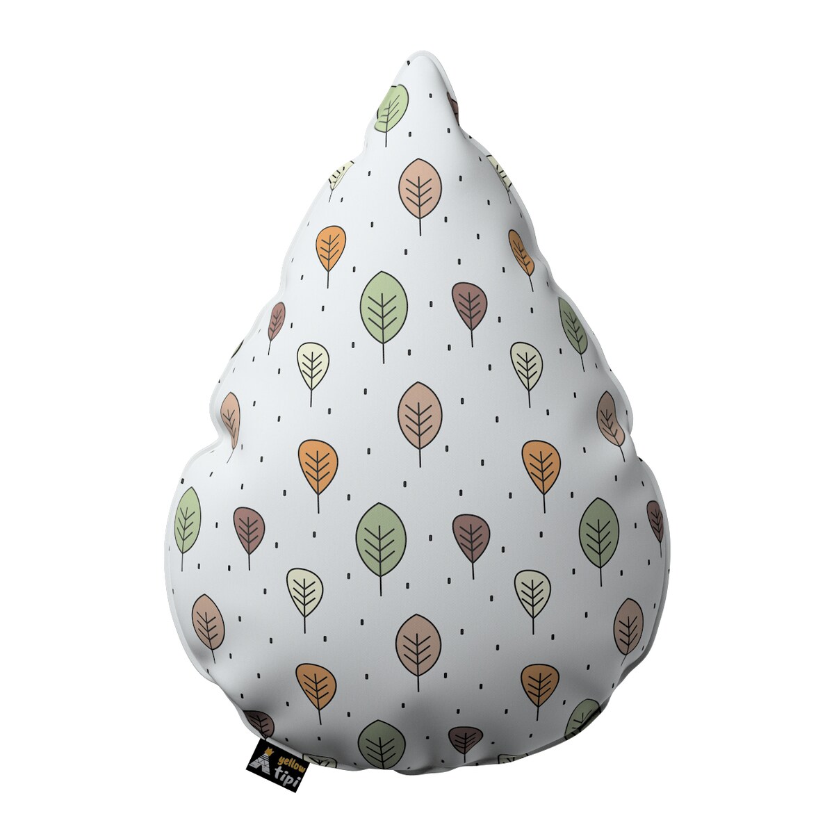 Poduszka Sweet Drop, ecru-brązowy, 55x15x35cm, Magic Collection