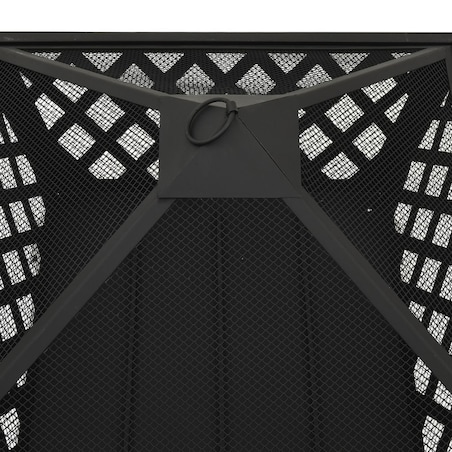 vidaXL Palenisko z pogrzebaczem, 64 cm, XXL, stal