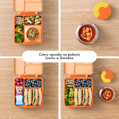 OMIE OMIEBOX lunch box z termosem, Poppy Orange