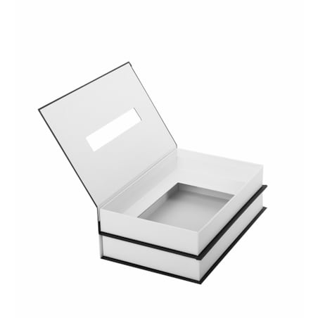 Pojemnik pudełko na chusteczki SHP BOOKER biały / czarny