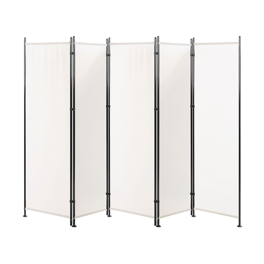 5-panelowy składany parawan pokojowy 270 x 170 cm biały NARNI