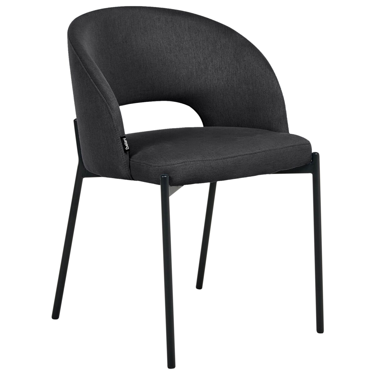 Zestaw 2 krzeseł do jadalni PENNY Czarny