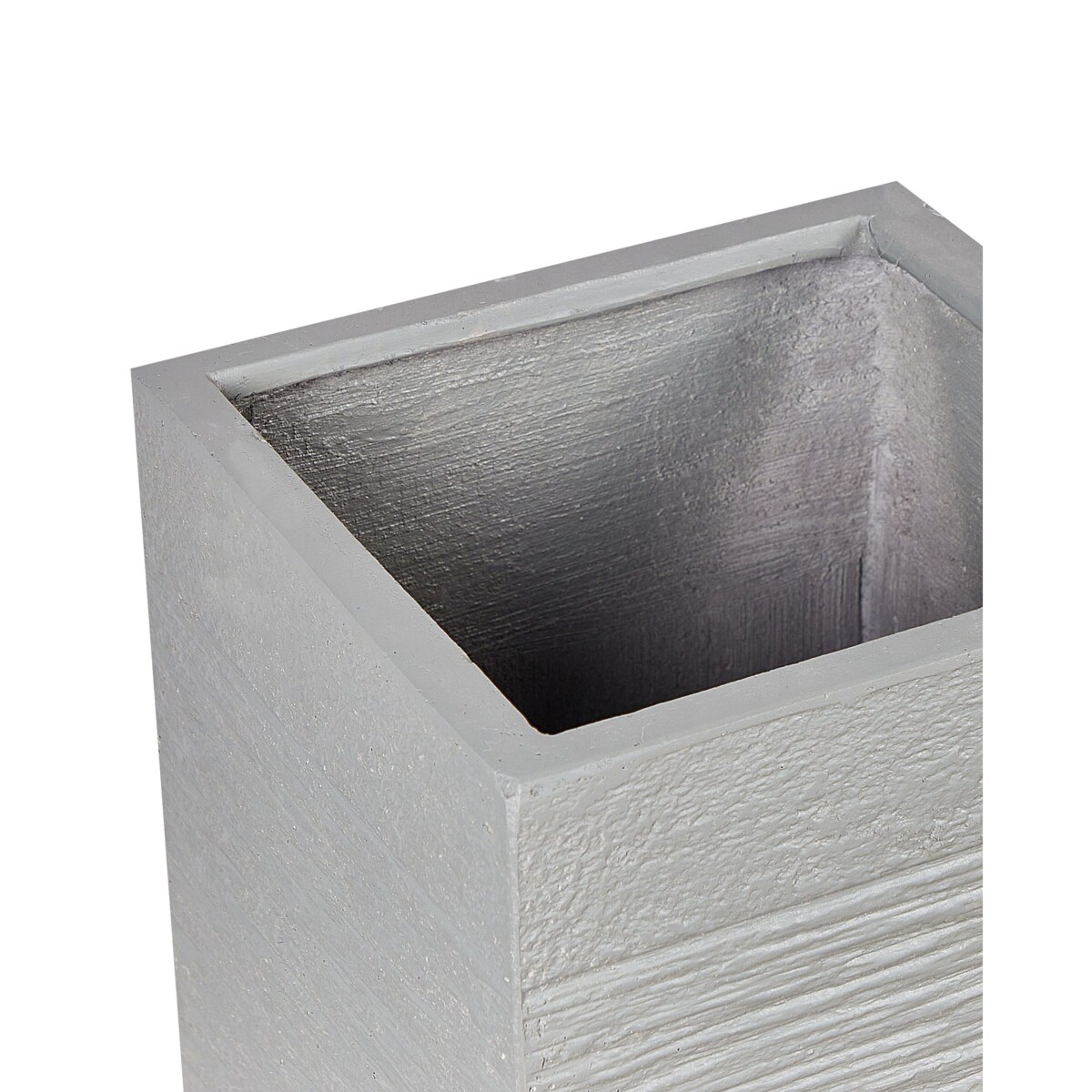 Doniczka 40 x 40 x 77 cm beżowoszara DION