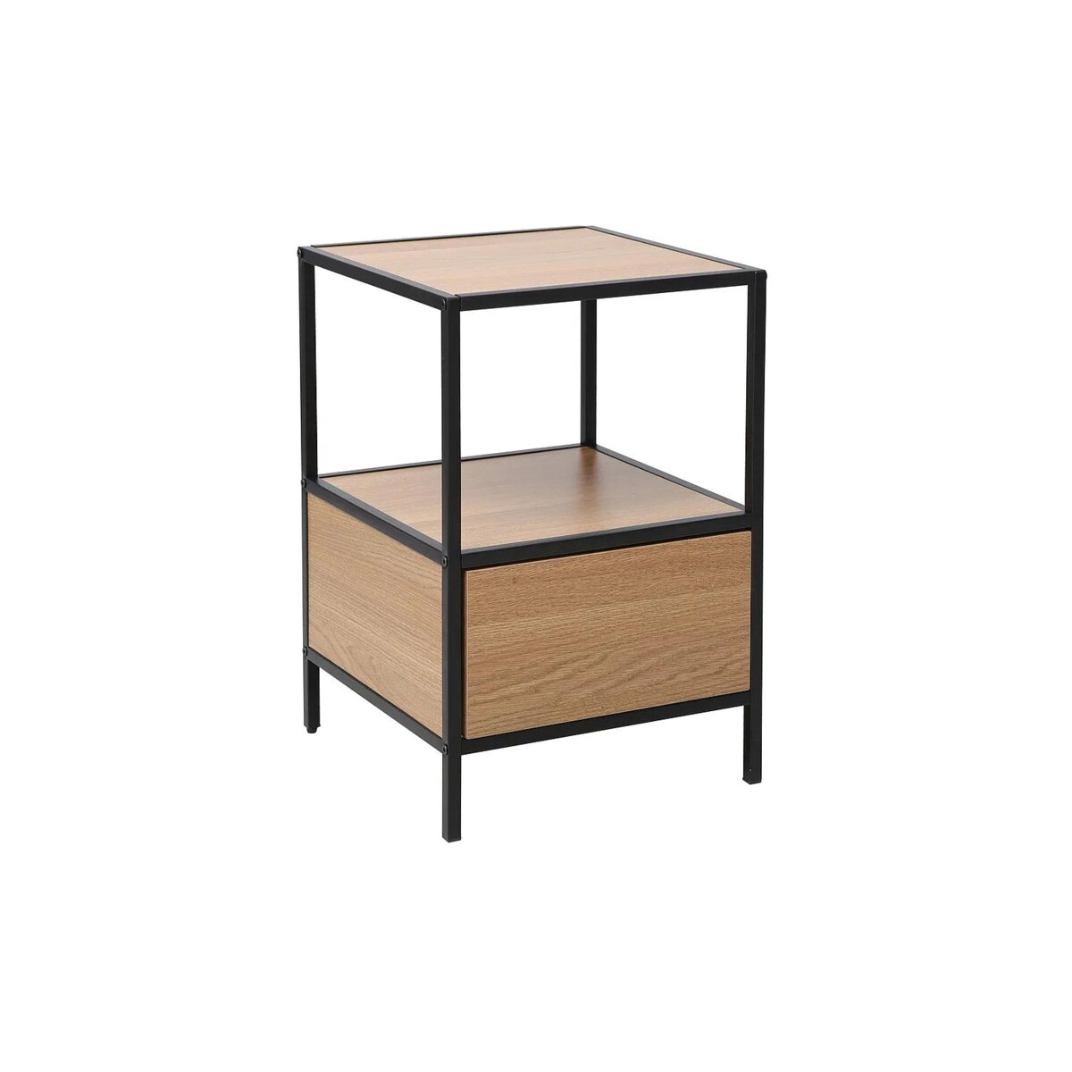 Szafka nocna GEO S dąb/czarna