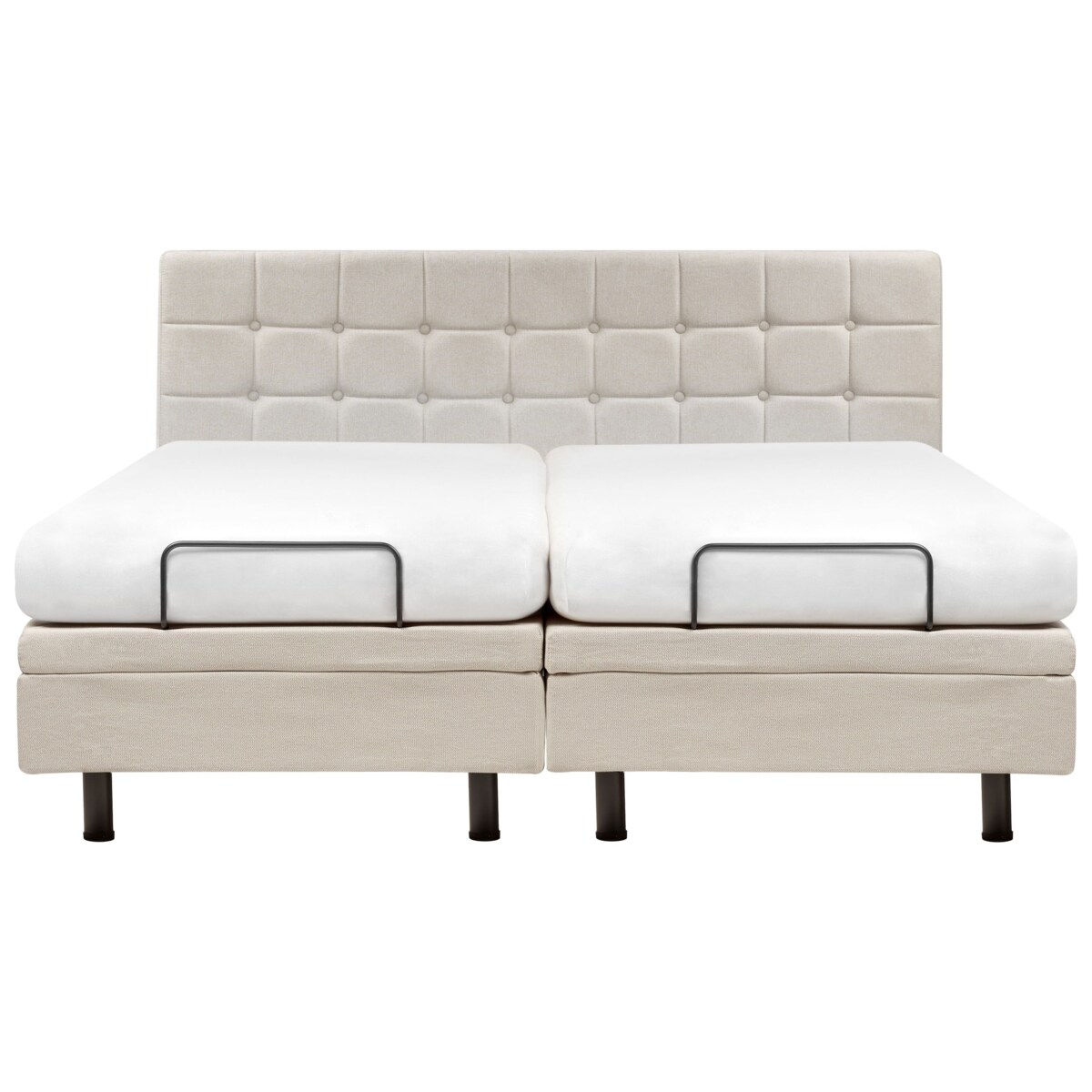 Łóżko regulowane DUKE 180 x 200 cm Jasnobeżowy