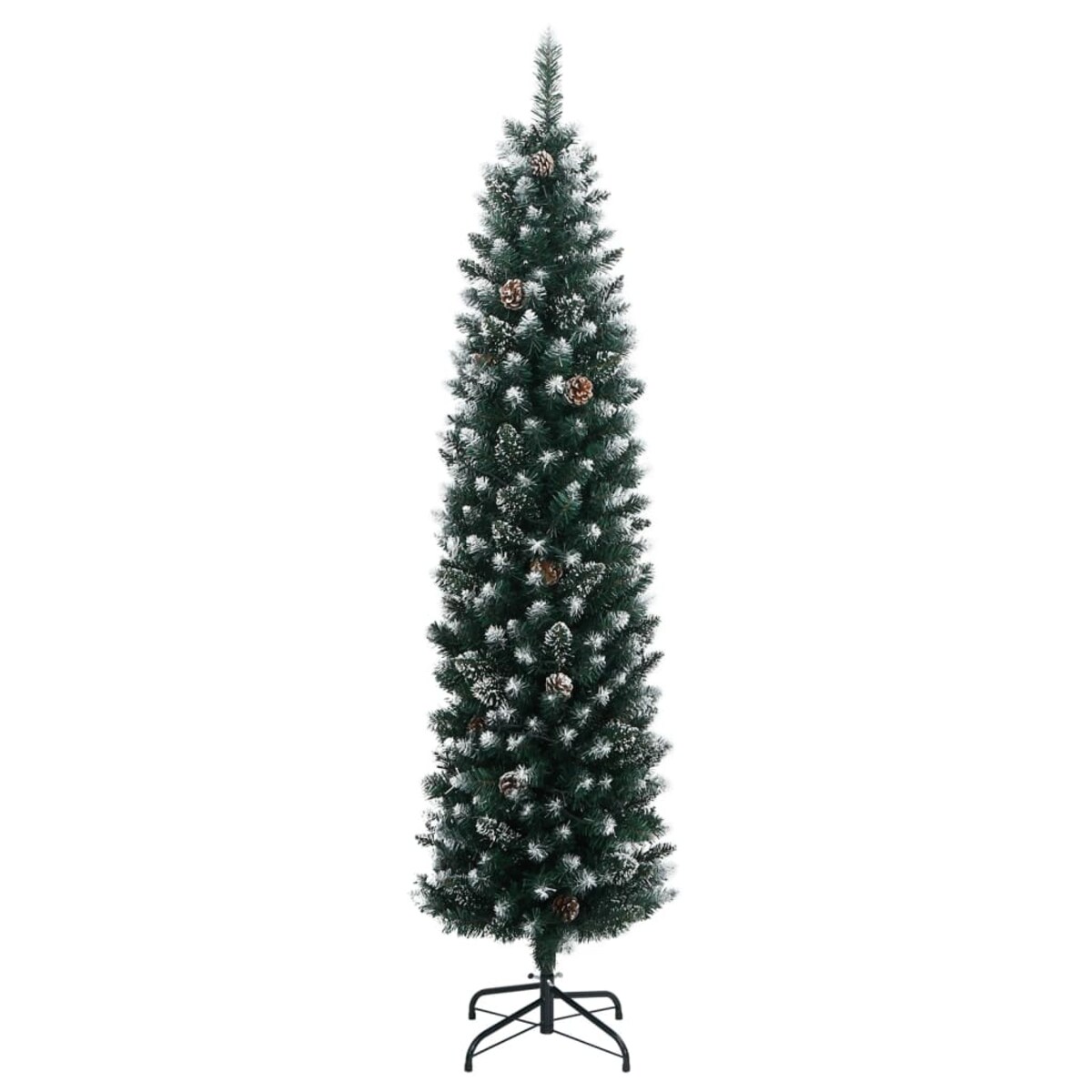 vidaXL Sztuczna, smukła choinka, 300 lampek LED, 240 cm