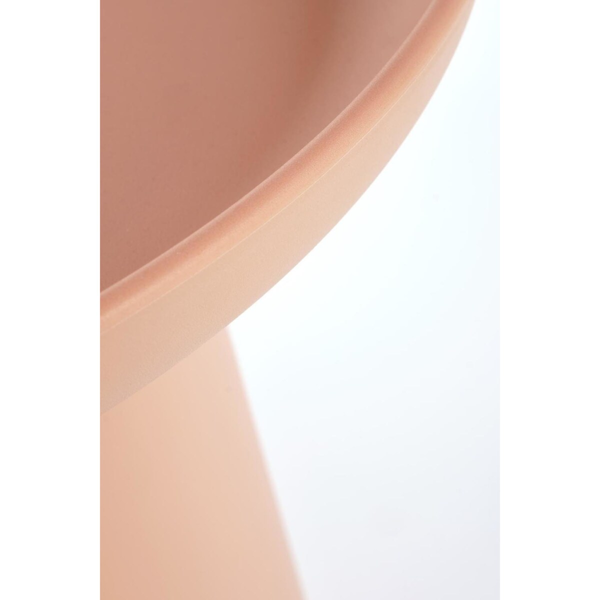 STOLIK KAWOWY Xena OKRĄGŁY 50x46 cm Z TWORZYWA różowy