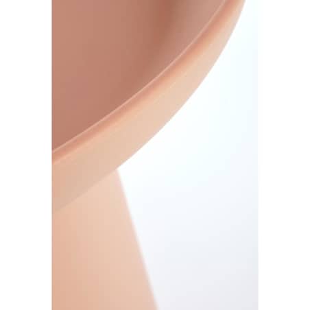 STOLIK KAWOWY Xena OKRĄGŁY 50x46 cm Z TWORZYWA różowy