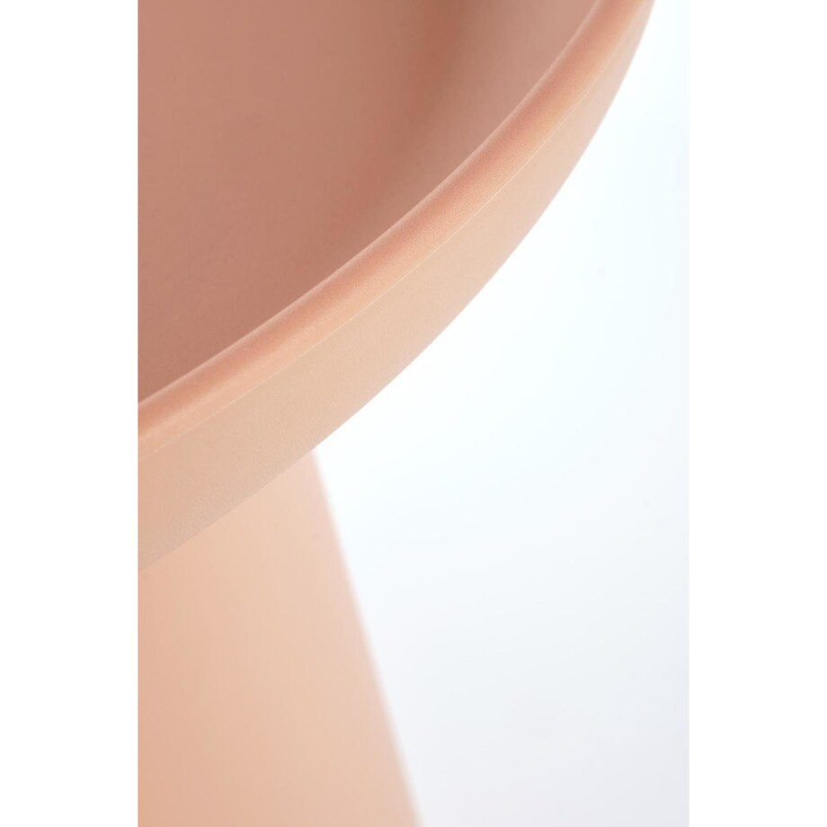 STOLIK KAWOWY Xena OKRĄGŁY 50x46 cm Z TWORZYWA różowy