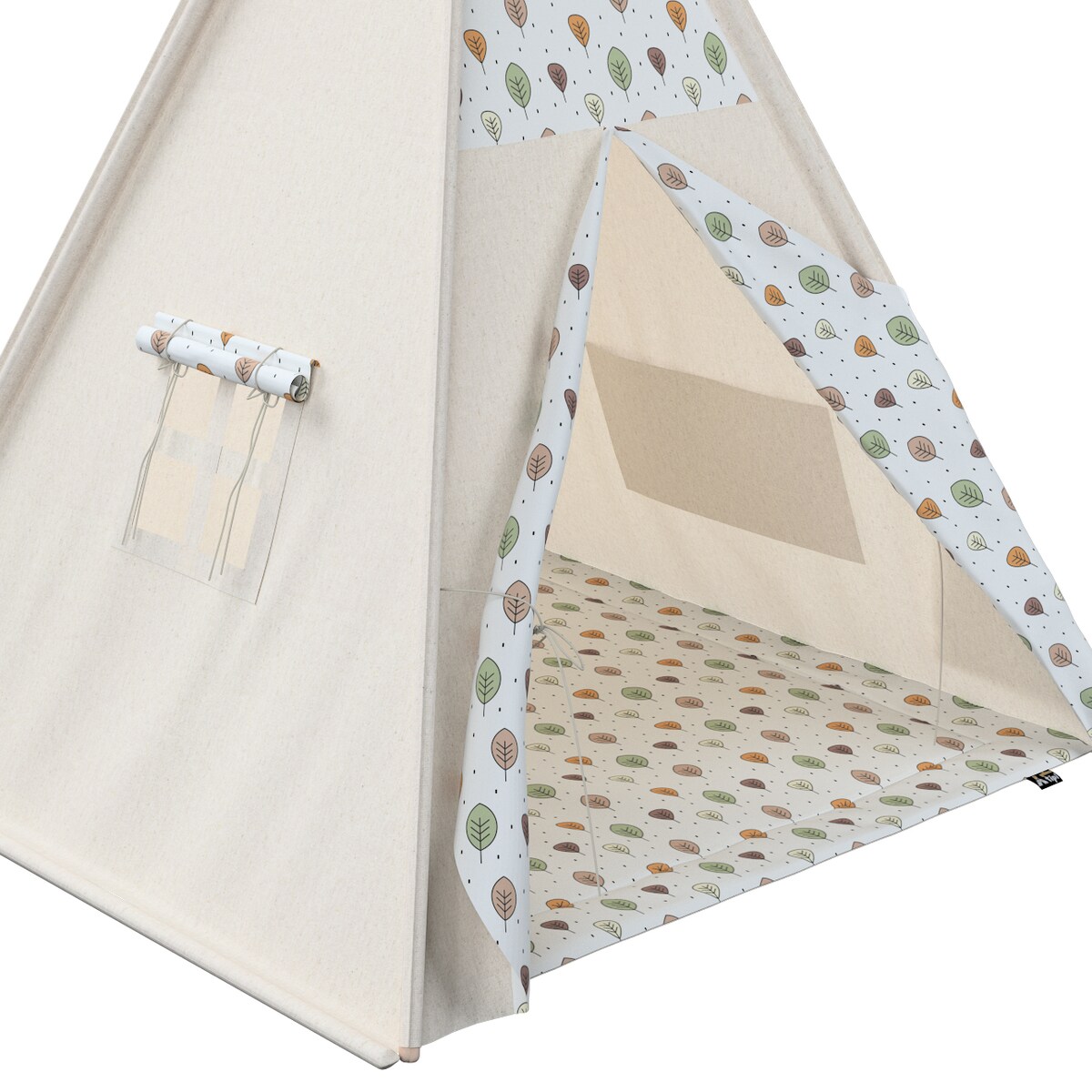 Mata do tipi, ecru-brązowy, 110x110, Magic Collection