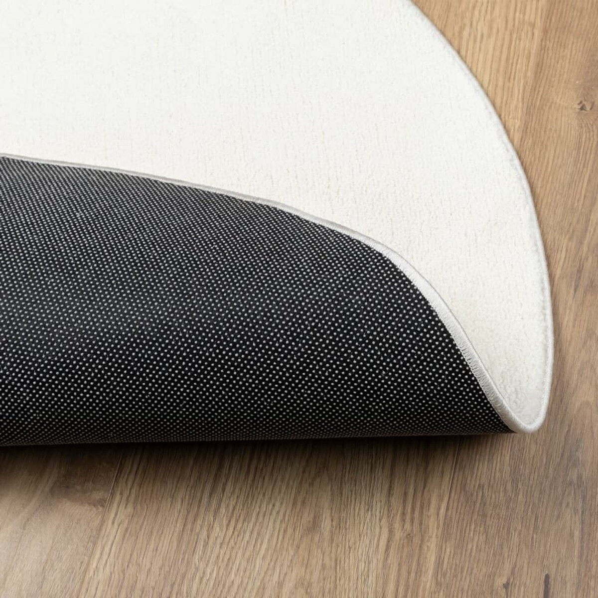 vidaXL Dywan OVIEDO z krótkim włosiem, kremowy, Ø 160 cm