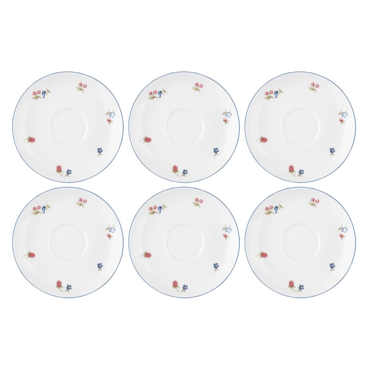 SELTMANN SONATE NOSTALGIA Zestaw 6 spodków 13 cm