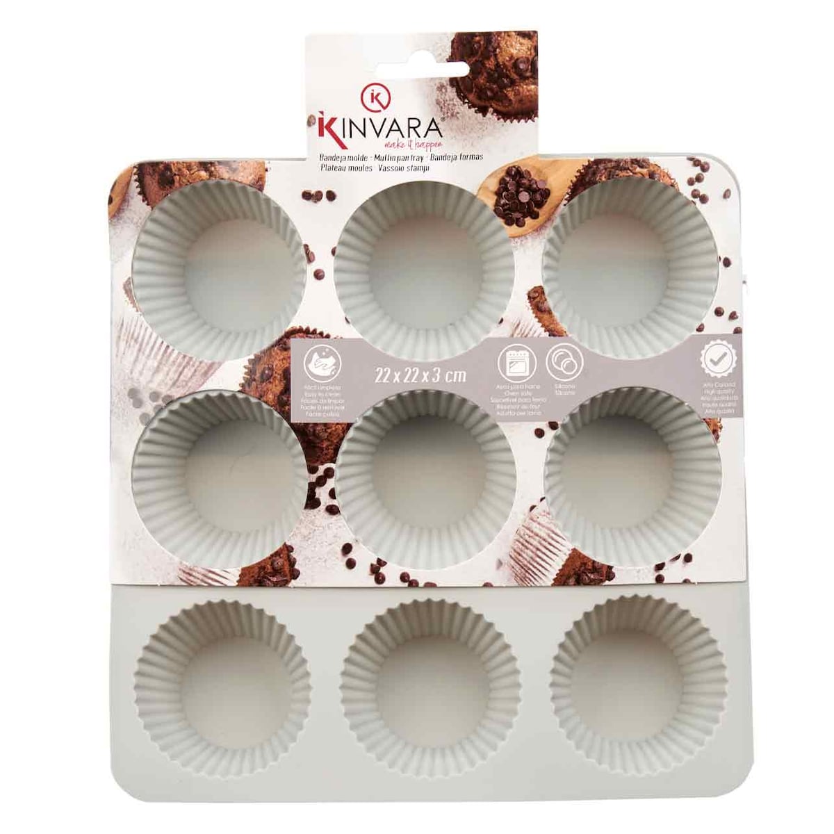 Forma na muffinki silikonowa, na 9 sztuk