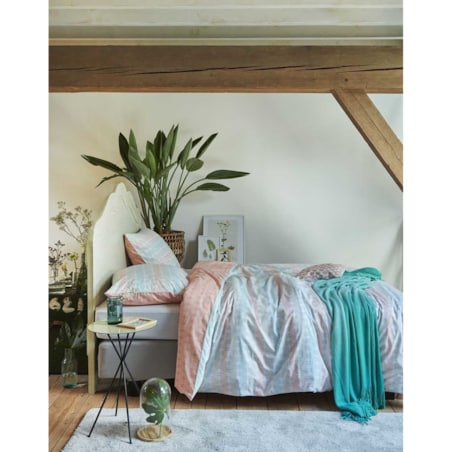 Kolorowy komplet pościeli z bawełny perkalowej ze wzorem, dwustronna, Esprit 140 x 220 cm