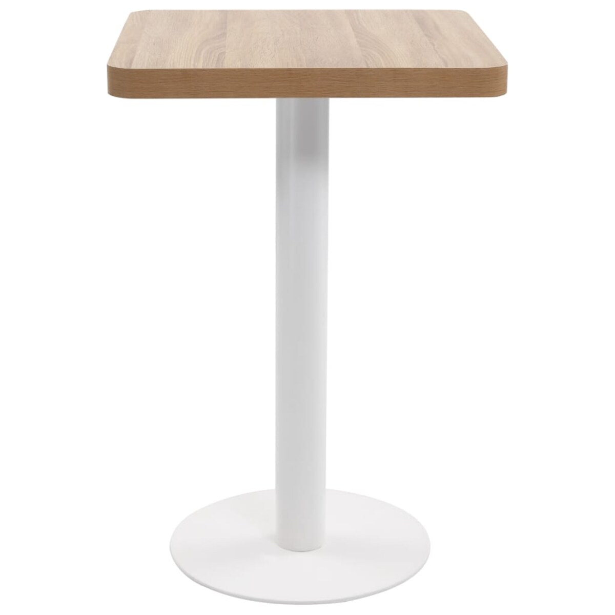 vidaXL Stolik bistro, jasnobrązowy, 50x50 cm, MDF