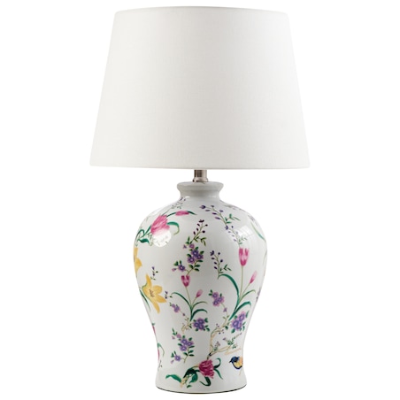Lampa stołowa FEBROS Porcelana Biały