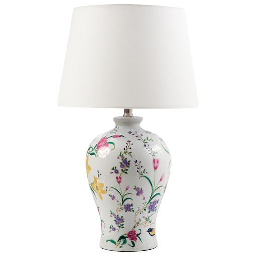 Lampa stołowa FEBROS Porcelana Biały
