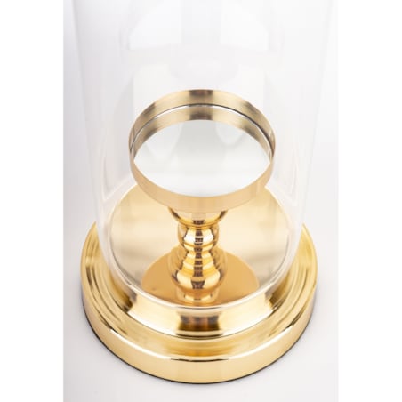 Świecznik złoty z kloszem 36x15 cm KANDILA - II