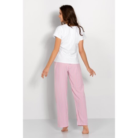 Piżama Jennifer White-Pink, L