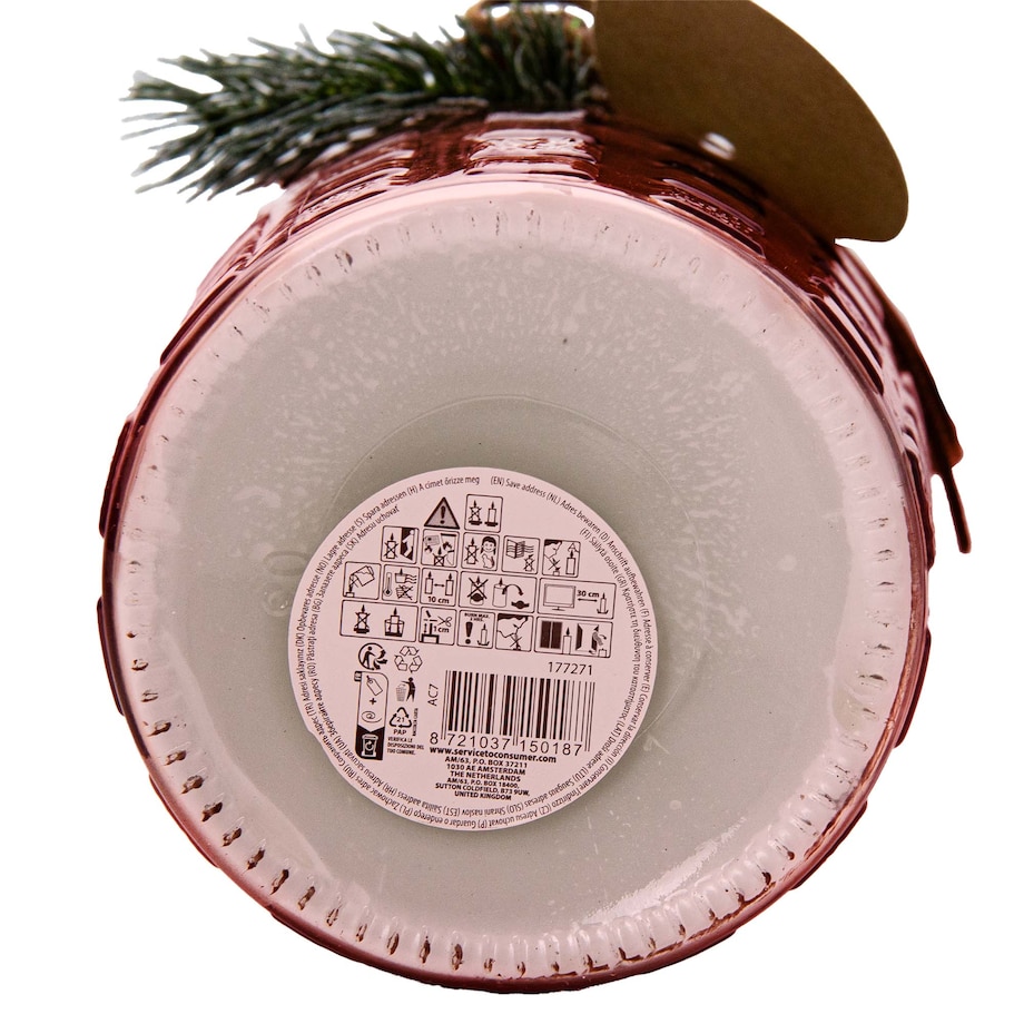 Świeczka Zapachowa Świeca Świąteczna Zapach Drzewny Dekoracja Czerwona