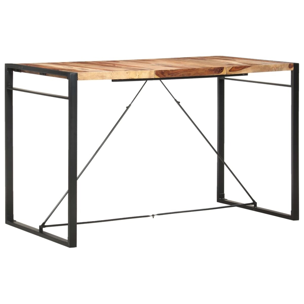 vidaXL Stolik barowy, 180x90x110 cm, lite drewno akacjowe