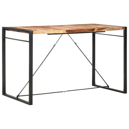 vidaXL Stolik barowy, 180x90x110 cm, lite drewno akacjowe