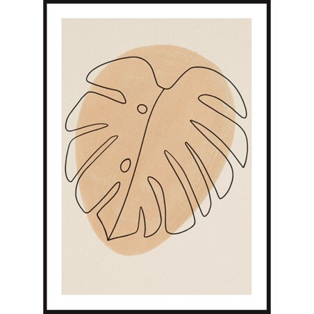 Poster Story, Plakat, Obraz - Abstrakcyjna Monstera, wymiary 50 x 70 cm