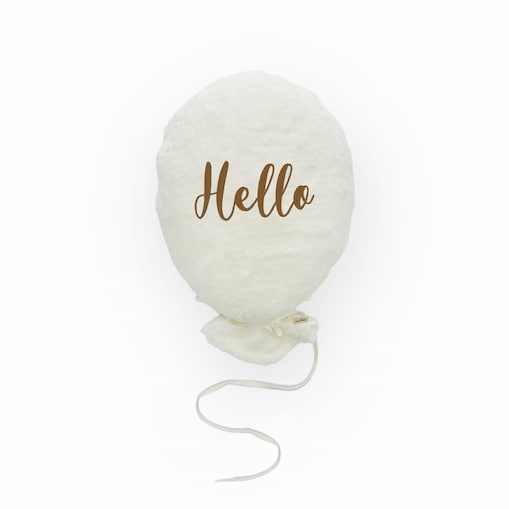 Balon dekoracyjny fluffy ecru - HELLO, CARAMEL