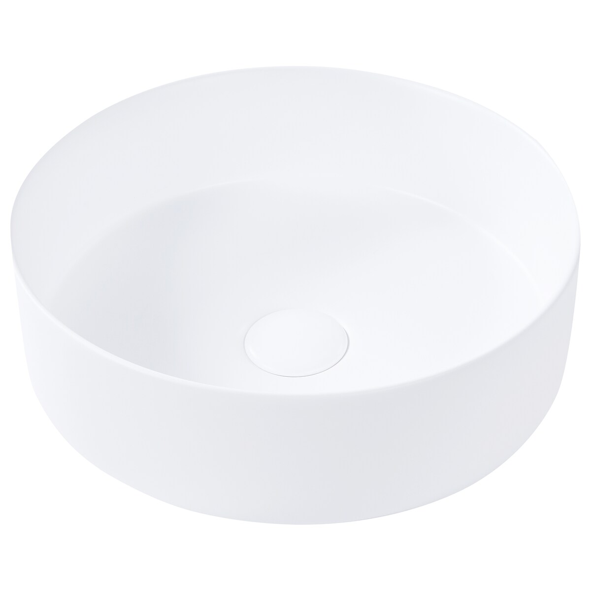 Umywalka nablatowa CALIG Złamana biel ⌀ 36 cm Ceramika