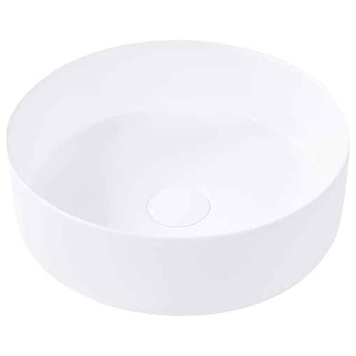 Umywalka nablatowa CALIG Złamana biel ⌀ 36 cm Ceramika