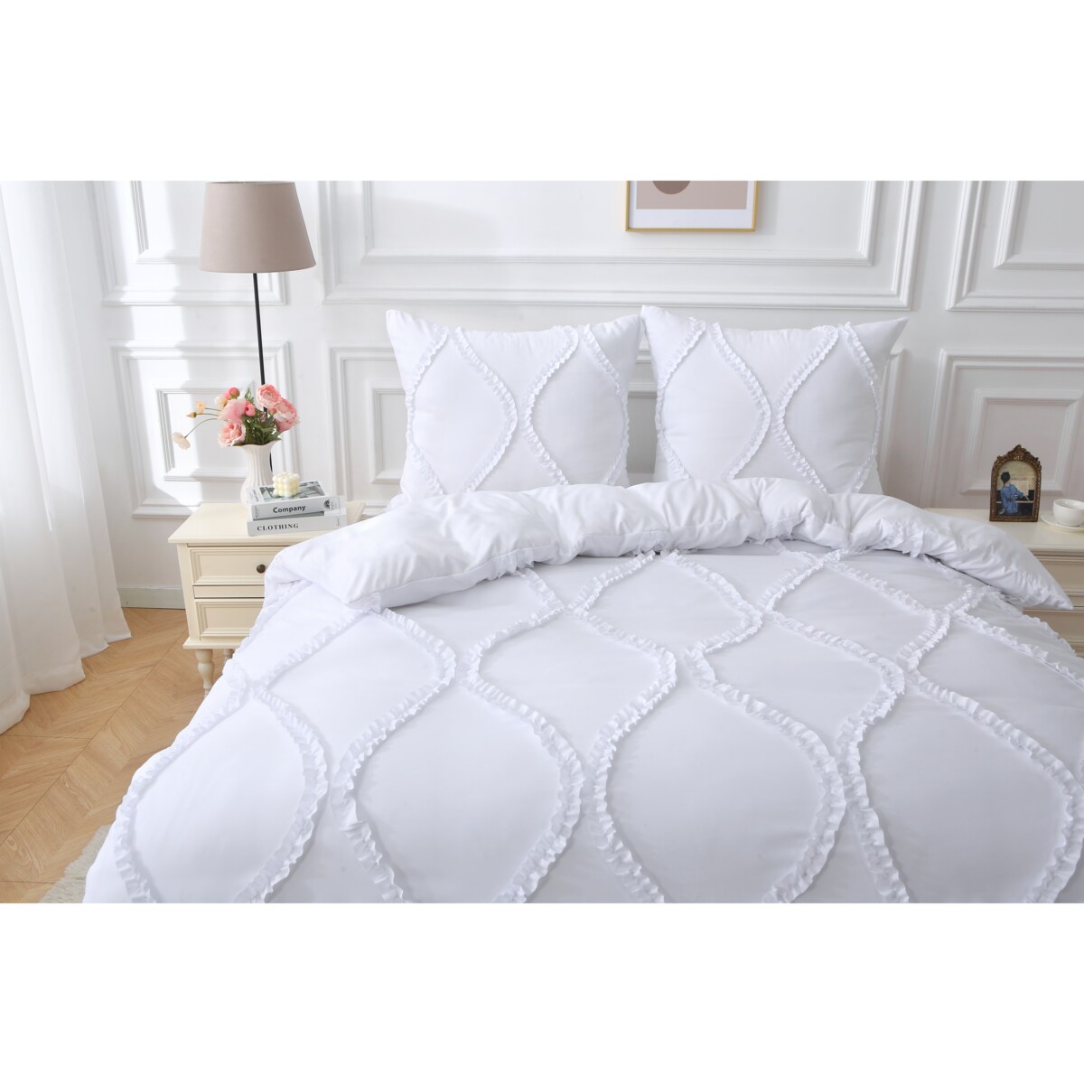 Pościel z falbanką - model ROYAL 200x220