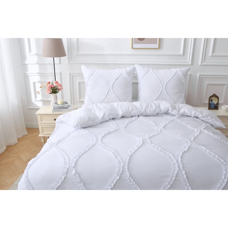 Pościel z falbanką - model ROYAL 200x220