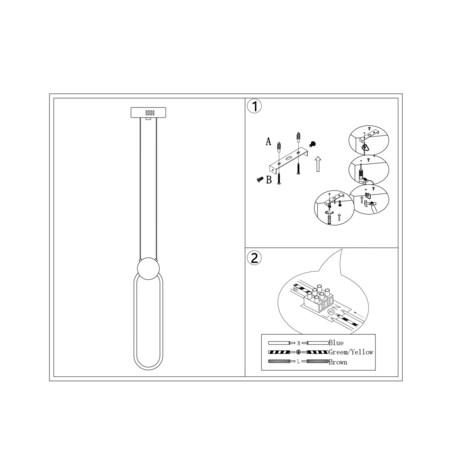 LAMPA WISZĄCA CASTORO BIAŁA
