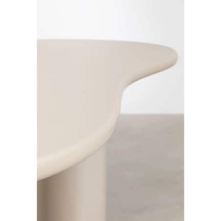 Owalny stół do jadalni kremowo-szary 115x220 cm Billie