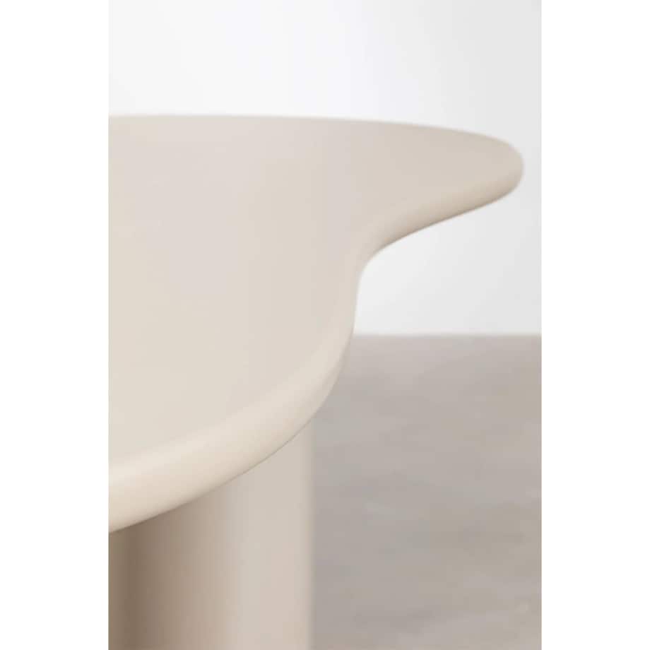 Owalny stół do jadalni kremowo-szary 115x220 cm Billie