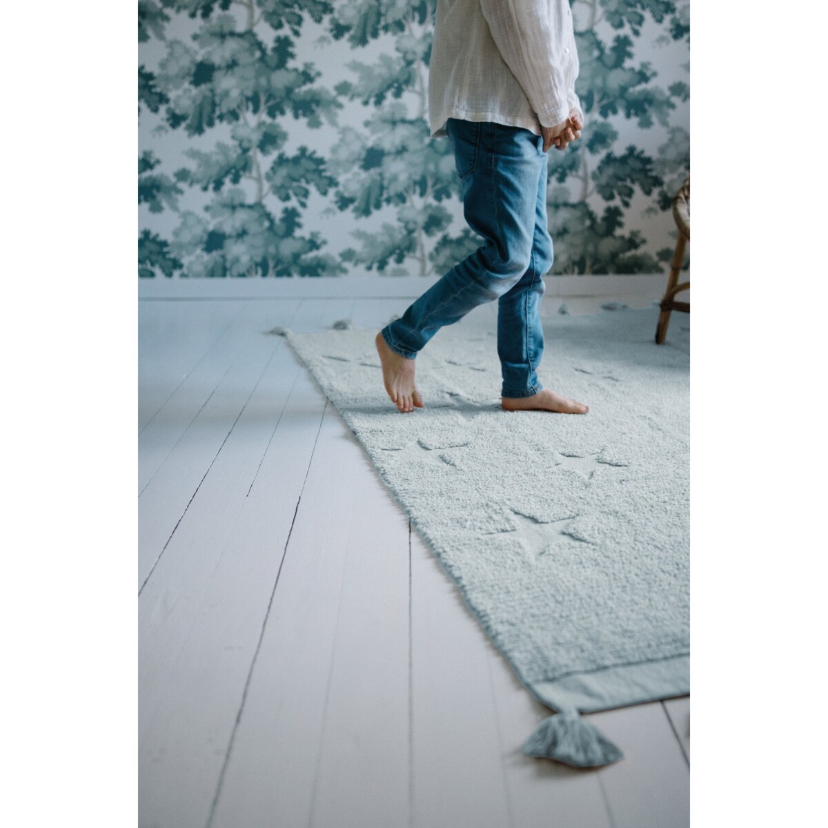 Dywan Bawełniany Hippy Stars Blue 120x175 cm Lorena Canals