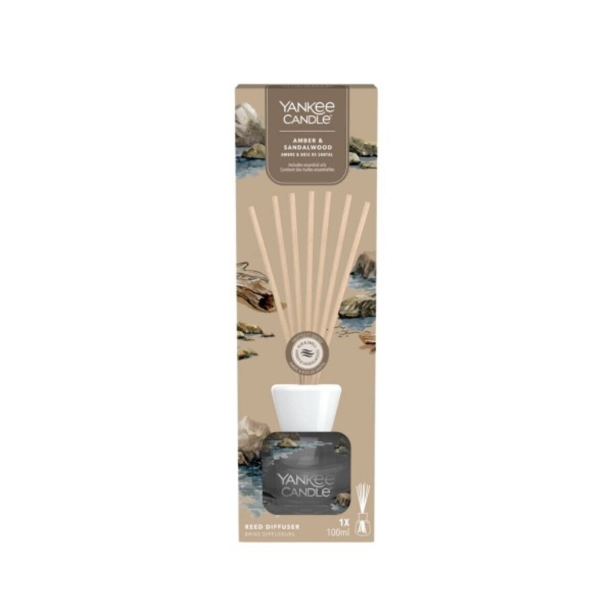 Yankee pałeczki zapachowe AMBER & SANDALWOOD