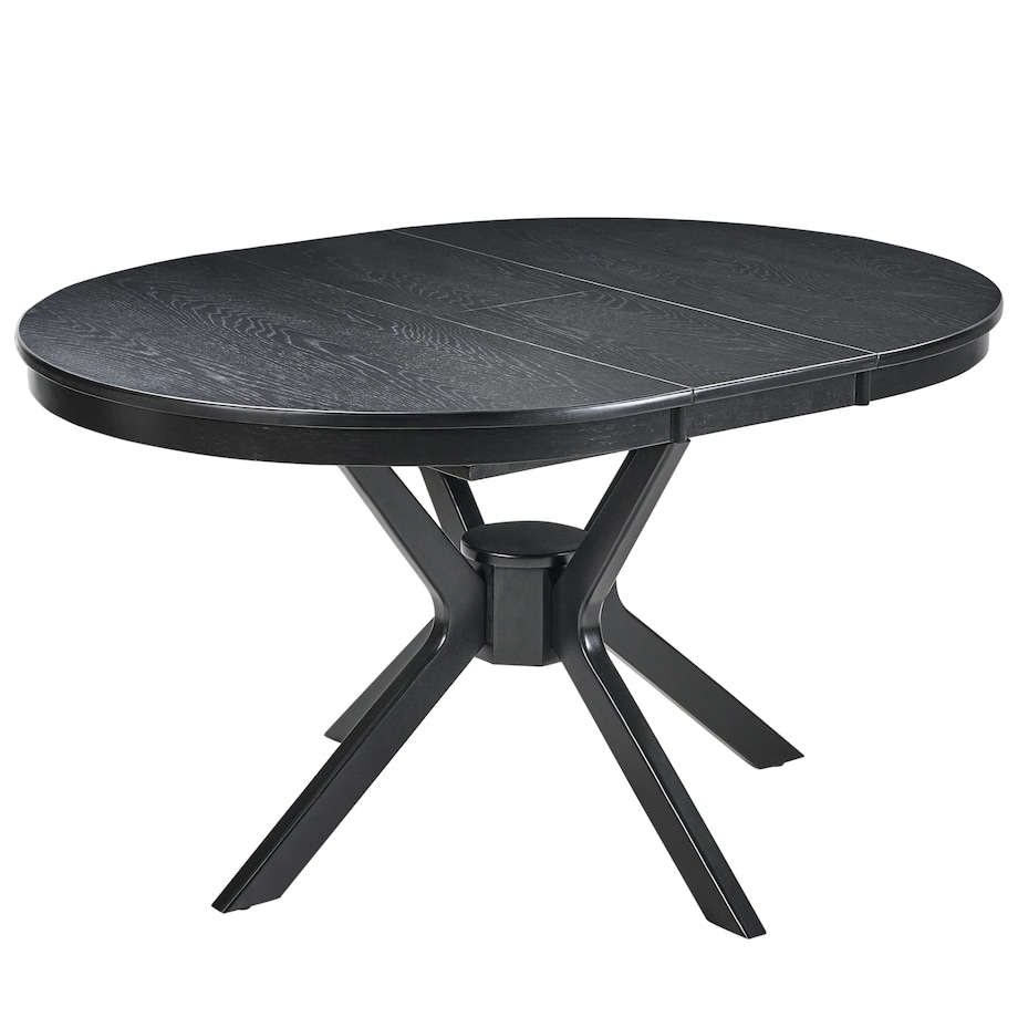 Stół do jadalni rozkładany TYMIS Dąb czarny 107/137 cm 107 cm